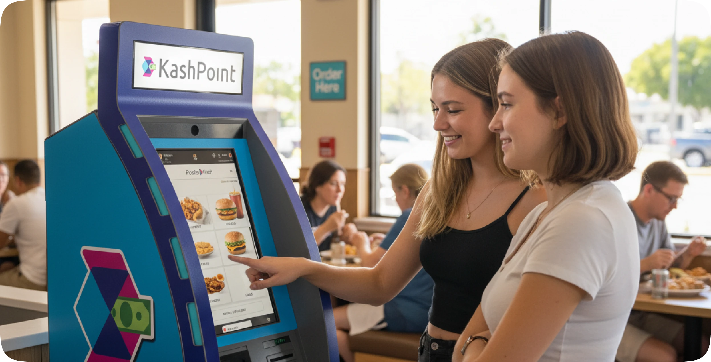 Contact page layout illustration for PointsKash showing contact form and details