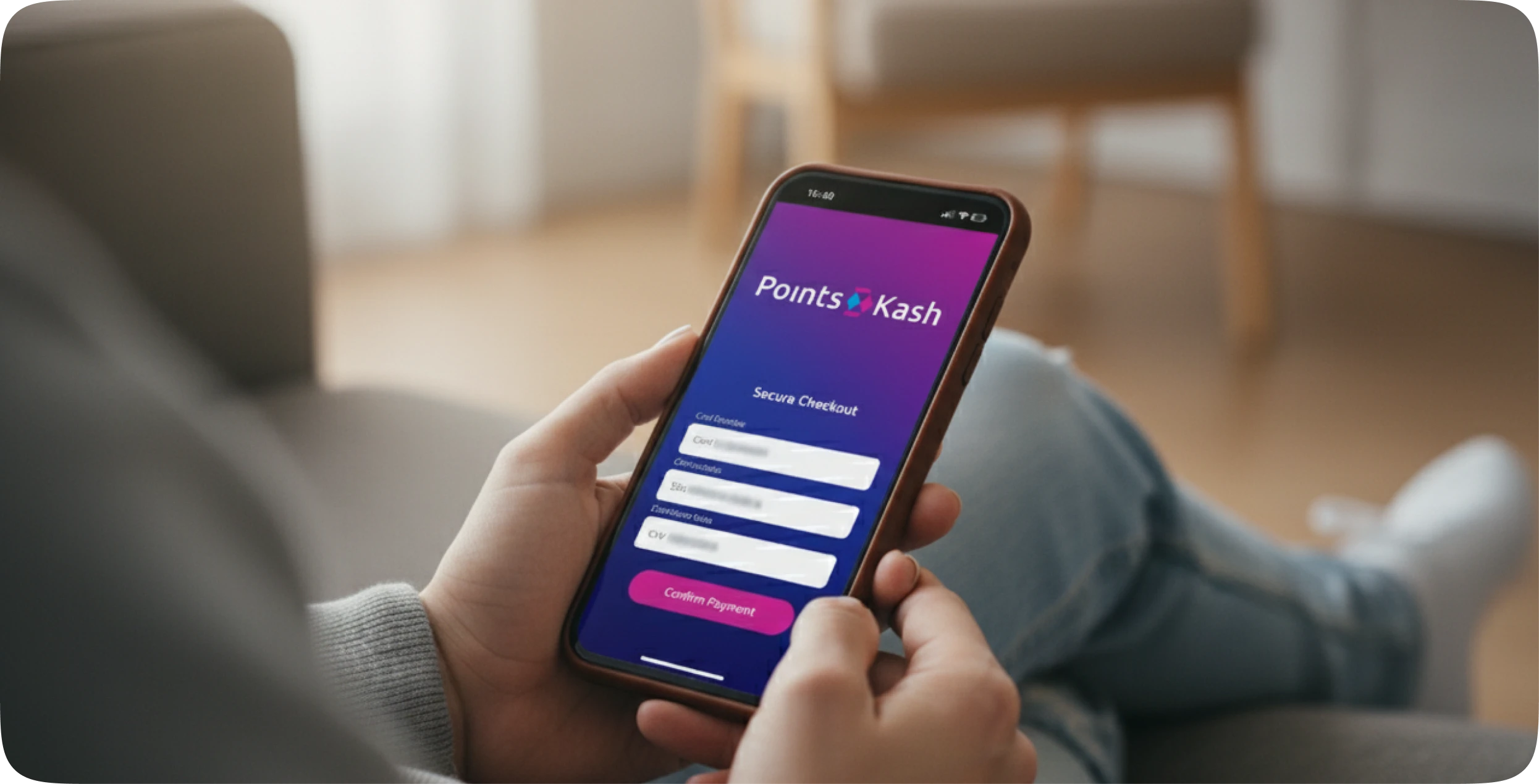 Banner with text “Join Our Journey” and PointsKash branding on abstract background