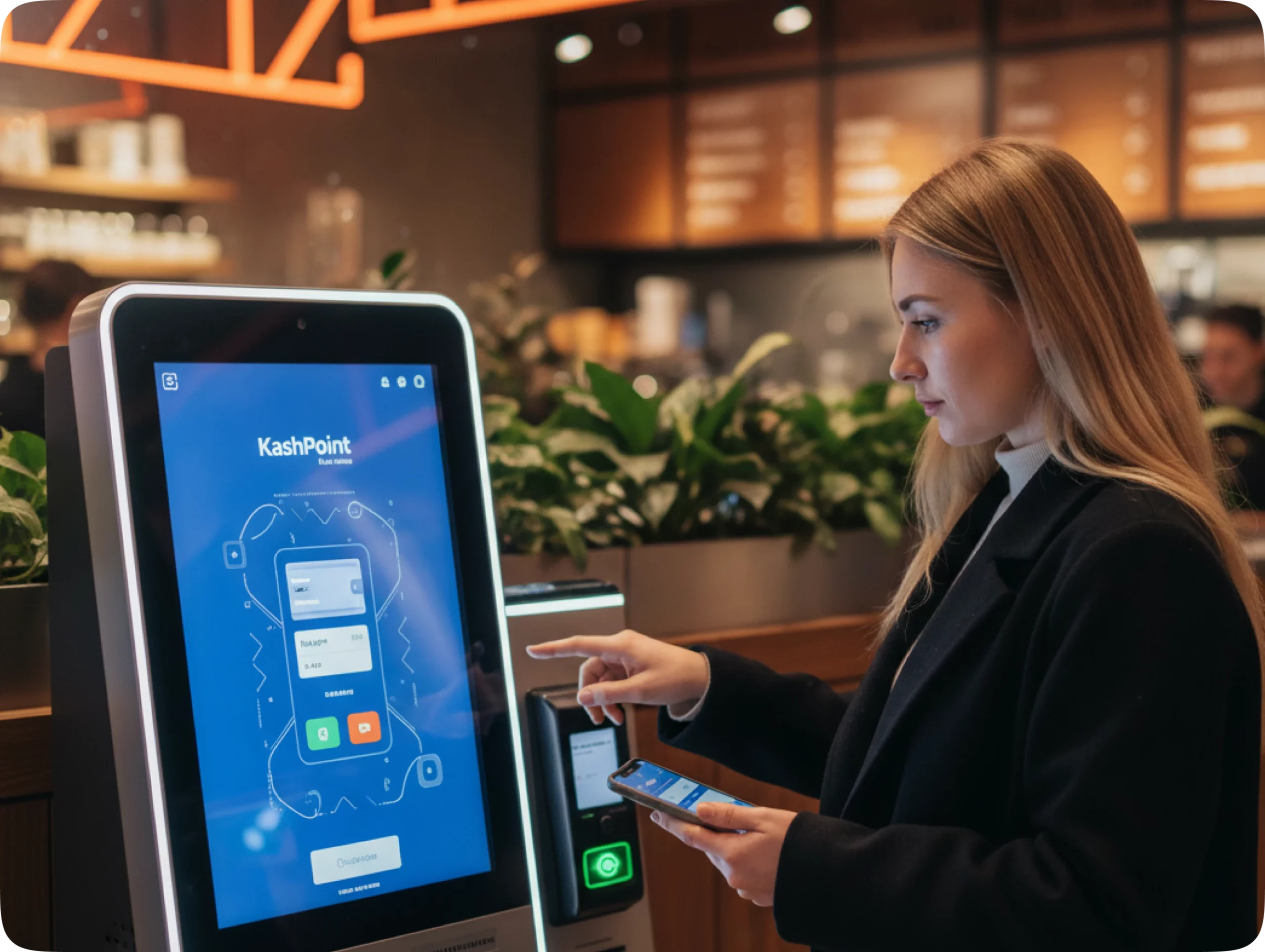 Digital illustration of gears and secure data network representing fintech technology operations